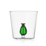 Cactus Amber Flower Tumbler Set 2 Bicchieri in vetro Desert Plants Ichendorf Milano