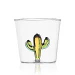 Cactus Green Amber Tumbler Set 2 Bicchieri in vetro Desert Plants Ichendorf Milano