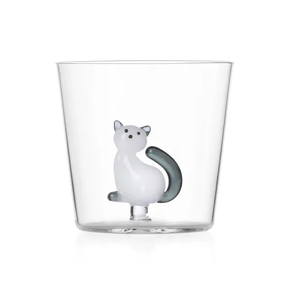 Set of 6 Tabby Cats Glasses by Ichendorf Milano