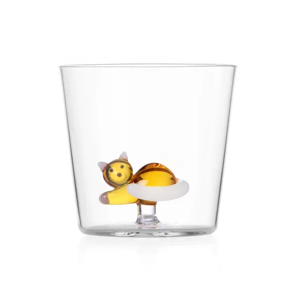 Set of 6 Tabby Cats Glasses by Ichendorf Milano