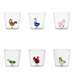 Set of 6 Animal Farm Glasses by Ichendorf Milano