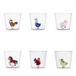 Set of 6 Animal Farm Glasses by Ichendorf Milano Mix2