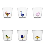 Set of 6 Animal Farm Glasses by Ichendorf Milano Mix3