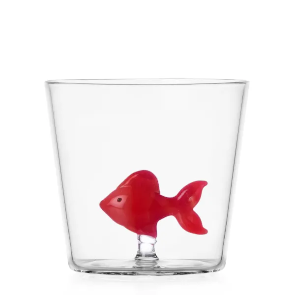 Set 2 Bicchieri con Pesce Rosso Animal Farm Ichendorf Milano