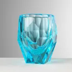 Set of 6 turquoise acrylic water glasses, ‘Super Milly’ by Mario Luca Giusti