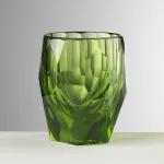 Set of 6 green acrylic water glasses, ‘Super Milly’ by Mario Luca Giusti