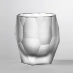 Set of 6 white frosted acrylic water glasses, ‘Super Milly’ by Mario Luca Giusti