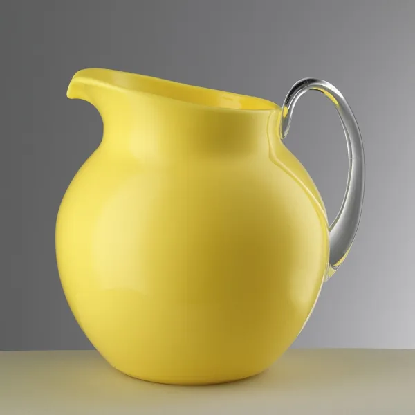 Brocca Palla smalto giallo 3 litri in acrilico by Mario Luca Giusti
