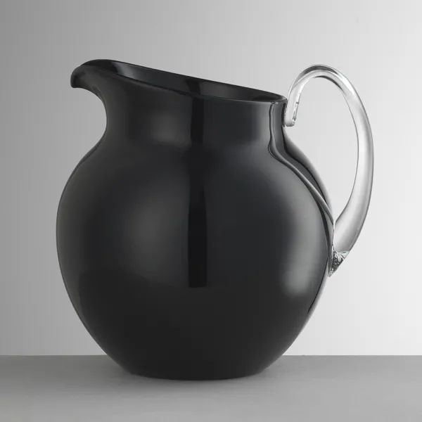Brocca Palla smalto nero 3 litri in acrilico by Mario Luca Giusti