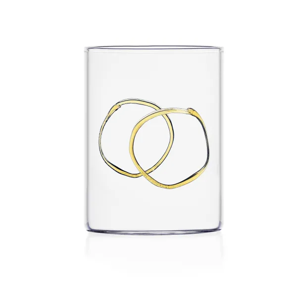 Decò Arlecchino set 6 Bicchieri Tumbler in vetro con Decori Assortiti di Ichendorf