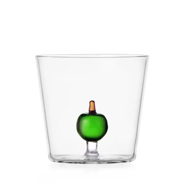 Tumbler Mela Verde Set 2 Bicchieri Tumbler Fruits and Flowers di Ichendorf