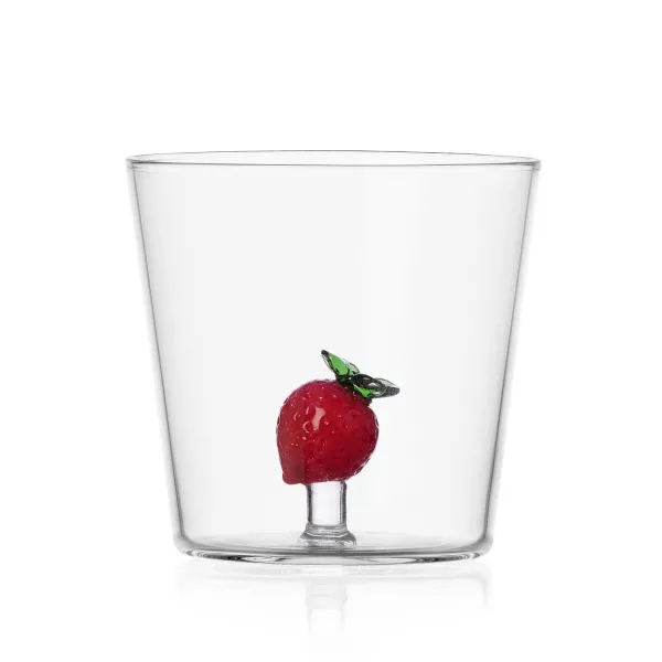 Tumbler Fragola Set 2 Bicchieri Tumbler Fruits and Flowers di Ichendorf