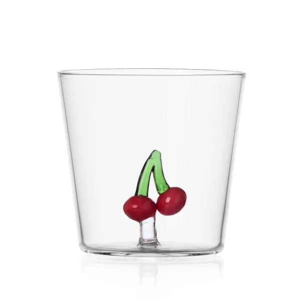 Tumbler Ciliegie Set 2 Bicchieri Tumbler Fruits and Flowers di Ichendorf