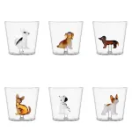 Set 6 Bicchieri con Cani linea Dogs by Ichendorf Mix1