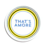 That's Amore Pizza Plate with Inscription 32cm Bitossi Home