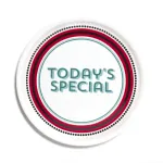 Today's Special Pizza Plate with Inscription 32cm Bitossi Home