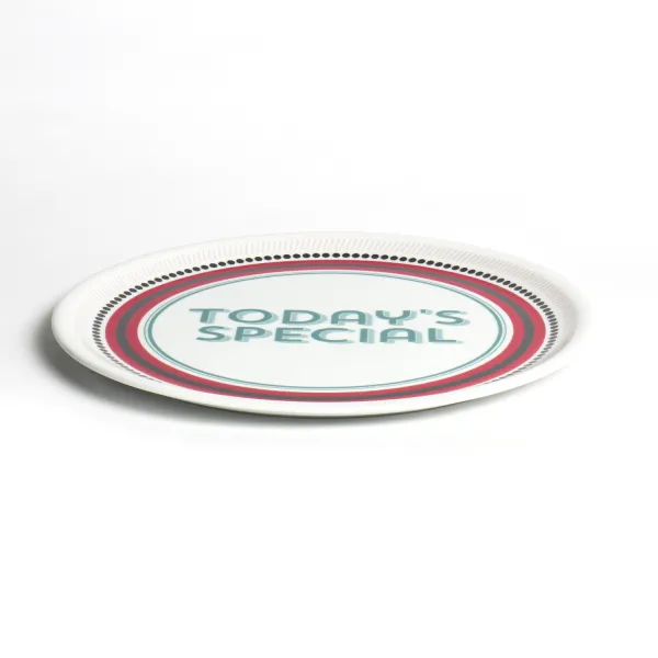 Today's Special Pizza Plate with Inscription 32cm Bitossi Home