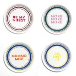 Set of 4 Guest Mix1 Series 32cm Pizza Plates by Bitossi Home
