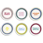 Set of 6 Guest Mix2 Series 32cm Pizza Plates by Bitossi Home