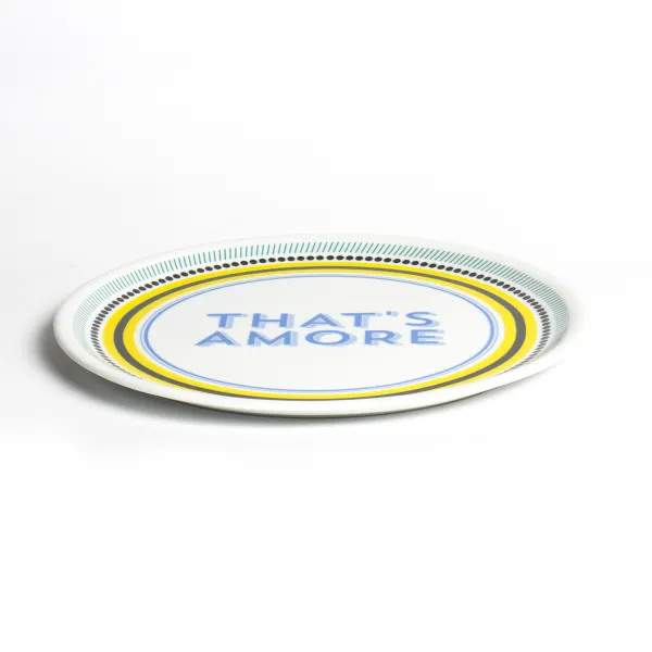 Set of 6 Guest Mix2 Series 32cm Pizza Plates by Bitossi Home
