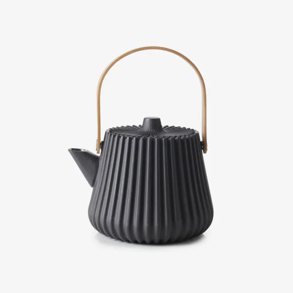 Pekoë Ceramic Teapot with Bamboo Handle and Infuser by Revol