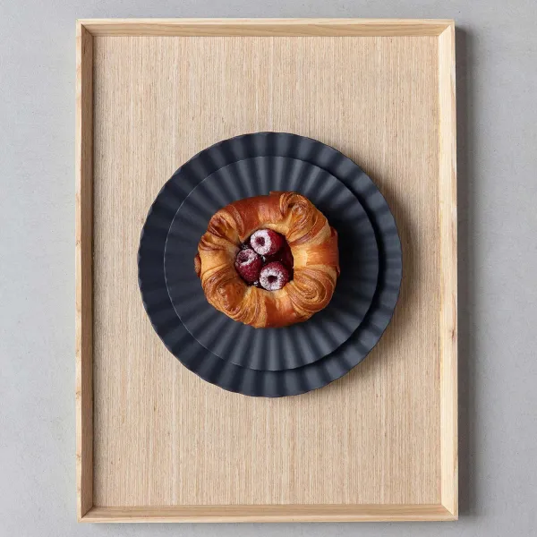 Pekoë Black Ceramic Saucer 14cm by Revol