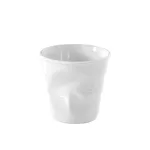 Froissé Espresso Tumbler, white crushed cup, 8 cl, by Revol