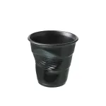 Froissé Espresso Tumbler, 8 cl, black satin-finished crushed cup by Revol