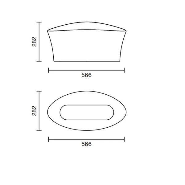 Secchiello professionale in acrilico con led Set Vela Bowl by Italesse