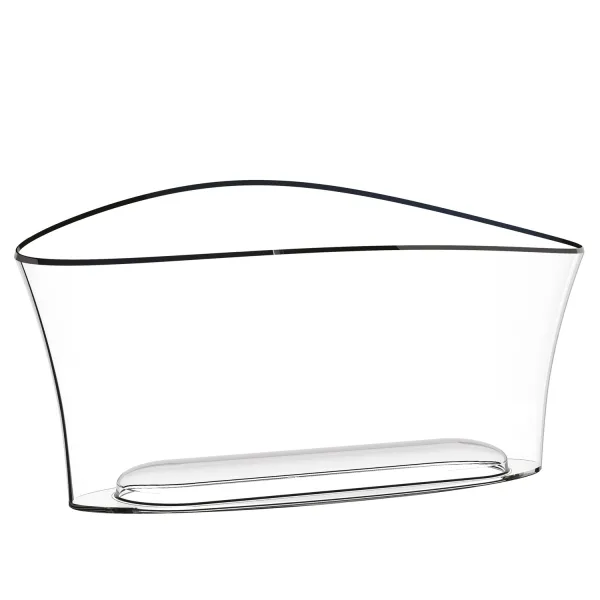 Vela Bowl – a professional-grade transparent acrylic bucket by Italesse