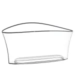 Vela Bowl – a professional-grade transparent acrylic bucket by Italesse