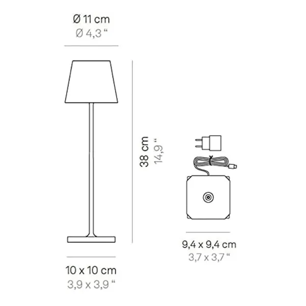 Sage Poldina Pro portable lamp by Zafferano