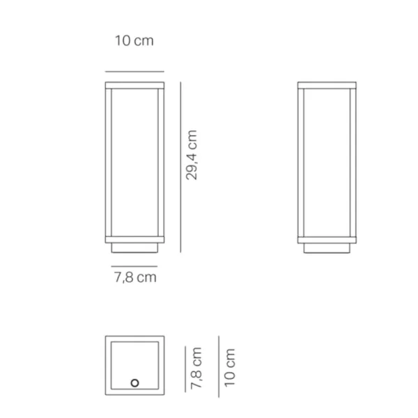 Zafferano Home – Lampada da Tavolo Ricaricabile Bianca