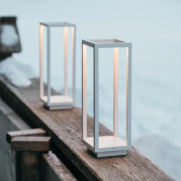 Zafferano Home – Lampada da Tavolo Ricaricabile Bianca
