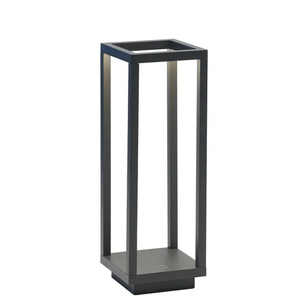 Zafferano Home – Rechargeable Table Lamp, Dark Gray
