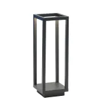 Zafferano Home – Lampada da Tavolo Ricaricabile Grigio Scuro