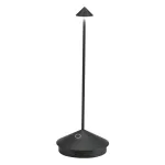 Zafferano Pina – Lampada da Tavolo Ricaricabile Portatile Nera