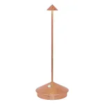 Zafferano Pina – Lampada da Tavolo Ricaricabile Portatile Foglia color Rame