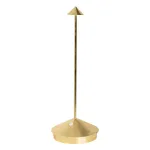 Zafferano Pina – Lampada da Tavolo Ricaricabile Lampes-à-porter Foglia color Oro