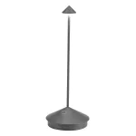 Zafferano Pina – Lampada da Tavolo Ricaricabile Lampes-à-porter Grigio scuro