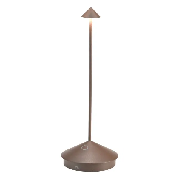 Zafferano Pina – Rechargeable Table Lamp Lampes-à-porter Corten