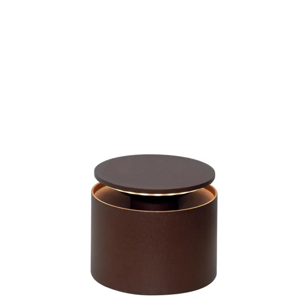 Zafferano Push-Up Lampes à Porter Portable and Rechargeable Corten Table Lamp