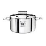 Pinti1929 3.0 Trimetallo Deep Casserole with Lid – Diameter 24cm