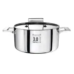 Pinti1929 Casseruola Alta 3.0 Trimetallo con Coperchio - Diametro 28cm