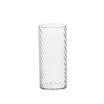 Twist Highball Glass, Hand-blown Borosilicate Glass, 450 ml - Set of 6 Italesse Glasses