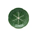 Bordallo Pinheiro 19 cm green fruit plate in the shape of a cabbage