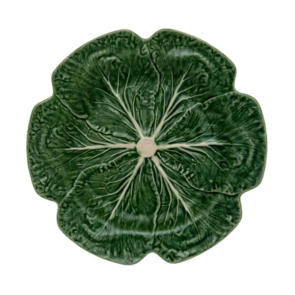 Bordallo Pinheiro sottopiatto verde a forma di cavolo 30.5 cm
