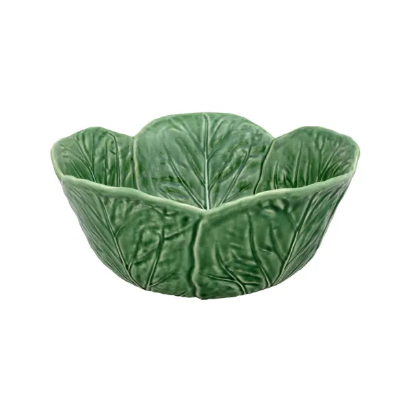 Bordallo Pinheiro insalatiera verde a forma di cavolo 29.5 cm