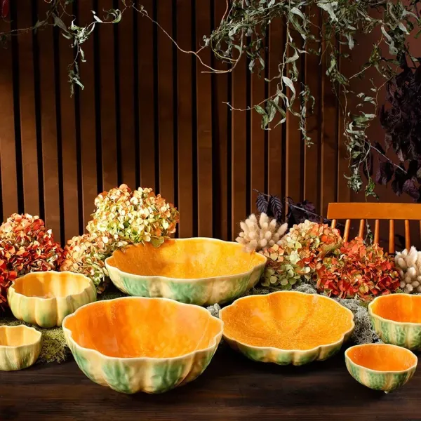 Bordallo Pinheiro zuppiera a forma di zucca 1.5 litri