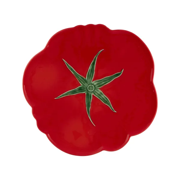 Bordallo Pinheiro Piatto pizza piccolo a forma di pomodoro 31.5 cm